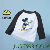 Disney 迪士尼 儿童纯棉长袖t恤