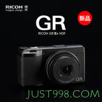 RICOH 理光 GR3X HDF 街拍相机 APS-C画幅大底 40人文新视角 GRIIIx HDF便携数码相机 官方标配 黑色