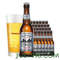 春焕新：Asahi 朝日啤酒 超爽 辛口啤酒 330ml*24瓶