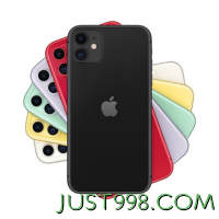 Apple 苹果 iPhone 11系列 A2223 4G手机 64GB 黑色