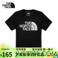 THE NORTH FACE 北面 男士大LOGO 圆领短袖T恤 JK3黑色 XL 180/108A