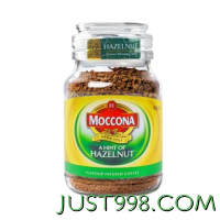 Moccona 摩可纳 轻度烘焙 冻干速溶咖啡 榛果风味 95g