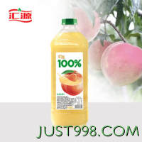 汇源 100%桃混合果汁2000ml*1瓶2L尝鲜装家庭分享装量贩