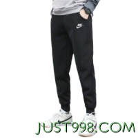 NIKE 耐克 Sportswear Club 男子运动长裤 BV2763-010 黑色/白色 M