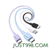 有券的上：Anker 安克 310 双USB-C数据线 0.9米