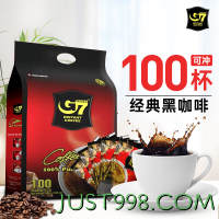 G7 COFFEE 中原咖啡 速溶黑咖啡 200g