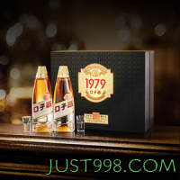 88VIP：口子窖 50度白酒500ml*2瓶黑金礼盒装1979复刻版送礼