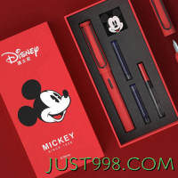 PLUS会员：Disney 迪士尼 E0306M 米奇款钢笔 红色 EF尖 礼盒装