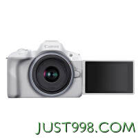 Canon 佳能 EOS R50 APS-C画幅 微单相机 黑色 RF-S18-45mm F4.5-6.3 IS STM 单头套机