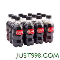 Coca-Cola 可口可乐 零度 Zero 汽水 碳酸饮料 300ml*12瓶 整箱装