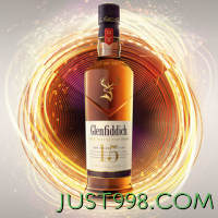 Glenfiddich 格兰菲迪 15年 单一麦芽 苏格兰威士忌 40%vol 700ml