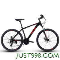 XDS 喜德盛 黑客350 山地自行车 黑红 15.5寸 26英寸 21速 15.5寸