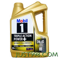 Mobil 美孚 金装 1号全合成机油 0W-40 4L/桶 SP级 亚太版