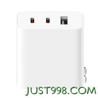 Xiaomi 小米 A07ZM 手机充电器 双Type-C/USB-A 67W+双Type-C 6A 数据线 1.5m 白色