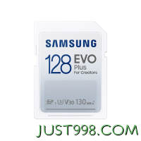 SAMSUNG 三星 MB-SC128K/CN EVO Plus SD存储卡 128GB