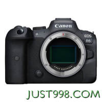 20点开始：Canon 佳能 EOS R6 全画幅 微单相机 黑色 单机身