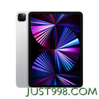Apple 苹果 iPad Pro 11英寸平板电脑 2021年款 M1芯片 256GB WiFi版 银色 原封未激活苹果官方认证翻新