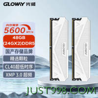 GLOWAY 光威 48GB套装 DDR5 5600 台式机内存条 天策系列 助力AI