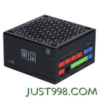 SAMA 先马 黑洞1200W ATX3.0金牌机箱电脑电源 静谧低噪/PCIE5.0/颜色管理模组/14cm/