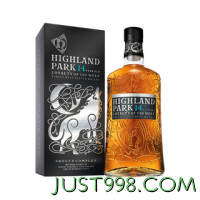 20点开始、cdf会员购：Highland Park 高原骑士 14年 忠诚的狼 单一麦芽 苏格兰威士忌 42.3%vol 1L