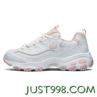 SKECHERS 斯凯奇 D'lites 1.0 女子休闲运动鞋 66666214/WPK 白色/粉红色 36.5