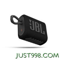 20点开始：JBL 杰宝 GO3 2.0声道 便携式蓝牙音箱 黑色