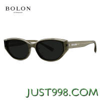 BOLON 暴龙 眼镜24年新品杨紫同款太阳镜猫眼防紫外偏光墨镜女BX3002 C80-苔绿色
