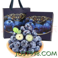 柚萝 特大果 蓝莓 125g*6 盒 单果18-22mm