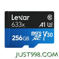 Lexar 雷克沙 小米监控内存卡128GB专用卡存储卡摄像机米家云台Microsd卡