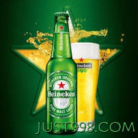 Heineken 喜力 啤酒 瓶装500ml/12瓶 整箱装啤酒