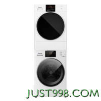 Panasonic 松下 白月光2.0 NVAE+EH900W 热泵式洗烘套装 白色 顶配版