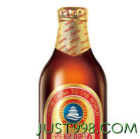 TSINGTAO 青岛啤酒 小棕金 便携玻璃瓶整箱啤酒 296mL 24瓶