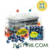 怡颗莓 Driscoll's云南蓝莓经典 125g*6盒 新鲜水果