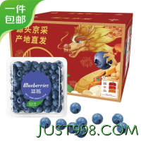 新鲜蓝莓 2盒125ML/盒 大单果15-18MM