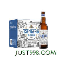 TSINGTAO 青岛啤酒 白啤10° 500mL 12瓶