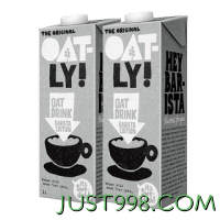 OATLY 噢麦力 咖啡大师拿铁醇香燕麦早晨奶便携装饮料250ml*6瓶