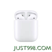 PLUS会员：Apple 苹果 Air Pods2 无线蓝牙耳机 有线充电盒版