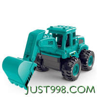 妮乐小队长 儿童工程车挖掘机玩具仿真模型 绿色挖掘机