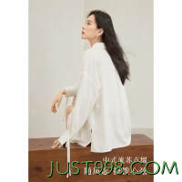 DUIBAI 对白 花朵刺绣女式长袖衬衫 EDC015W