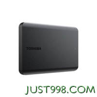 TOSHIBA 东芝 移动硬盘A5 1T 2T 4T手机电脑两用 高速传输便携 机械大容量