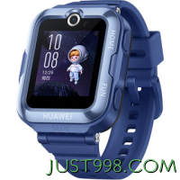 HUAWEI 华为 4 Pro 4G儿童智能手表 52mm 蓝色塑胶表壳 蓝色硅胶表带（GPS、北斗）