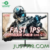 TITAN ARMY 泰坦军团 P27H2R 27英寸 IPS G-sync FreeSync 显示器（2560×1440、180Hz）