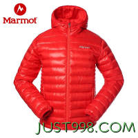 百亿补贴：Marmot 土拨鼠 秋冬户外运动滑雪鹅绒轻量羽绒衣男羽绒服 大红色6277 81225 L