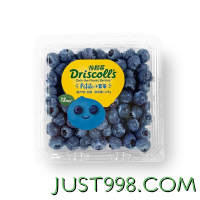 88VIP：DRISCOLL'S/怡颗莓 怡颗莓云南新鲜水果蓝莓当季小蓝莓小果125g6盒