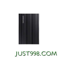 SAMSUNG 三星 T7 Shield USB3.2 移动固态硬盘 Type-C 1TB 暗夜黑