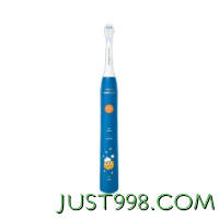 五一放价、PLUS会员：PHILIPS 飞利浦 儿童电动牙刷  HX2432/01  蓝色