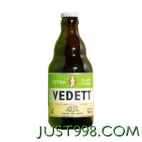 VEDETT 白熊 接骨木花精酿啤酒 比利时原瓶进口 330mL 6瓶 临期