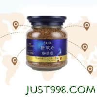 AGF 日本进口agf咖啡美式黑咖啡无蔗糖速溶冻干咖啡粉80g/瓶