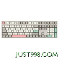 ikbc W210工业灰无线键盘机械键盘无线cherry机械键盘樱桃键盘游戏办公键盘108键茶轴