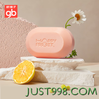 gb 好孩子 HAPPY  FRUIT 葡萄柚内衣洗衣皂150g（5块装）-葡萄柚精华系列